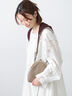 【WEB限定】TIDEWAY SHEETS がま口 SHOULDER（ブラック/グレージュ）｜Samansa Mos2（サマンサ モスモス）通販