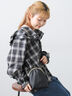 【WEB限定】TIDEWAY SHEETS がま口 SHOULDER（ブラック/グレージュ）｜Samansa Mos2（サマンサ モスモス）通販