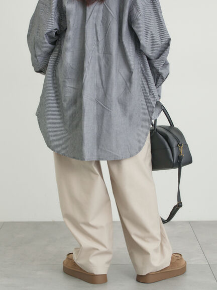 イージーカーブスラックス（グレー/ブラック/ライトベージュ）｜Samansa Mos2（サマンサ モスモス）通販