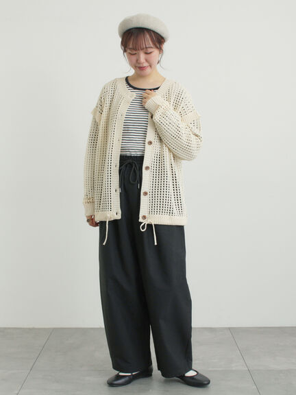 イージーカーブスラックス（グレー/ブラック/ライトベージュ）｜Samansa Mos2（サマンサ モスモス）通販