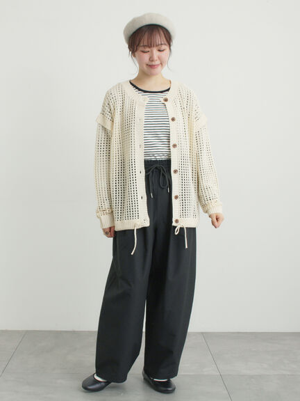 イージーカーブスラックス（グレー/ブラック/ライトベージュ）｜Samansa Mos2（サマンサ モスモス）通販