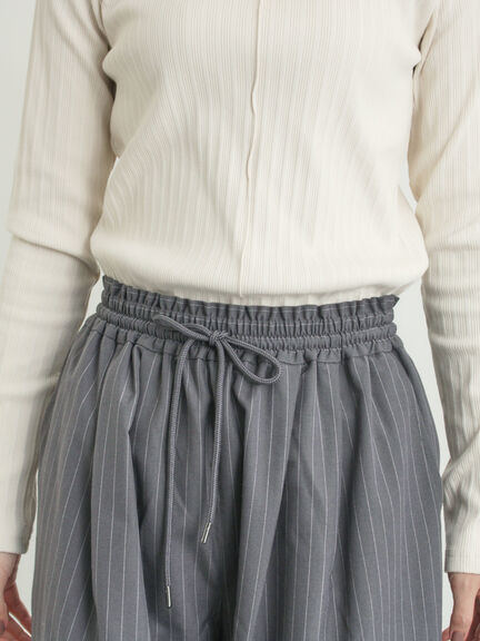 イージーカーブスラックス（グレー/ブラック/ライトベージュ）｜Samansa Mos2（サマンサ モスモス）通販