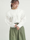 ビッグスクエア襟ブラウス（オフホワイト）｜Samansa Mos2（サマンサ モスモス）通販