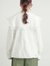 ビッグスクエア襟ブラウス（オフホワイト/ブラック）｜Samansa Mos2（サマンサ モスモス）通販