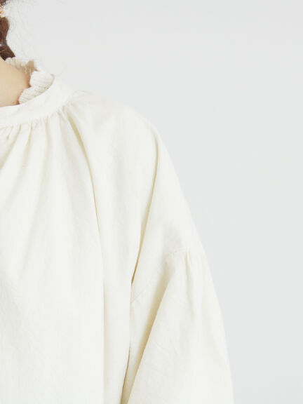 ショートギャザージャケット（オフホワイト/ブラック/ブラウン）｜Samansa Mos2（サマンサ モスモス）通販