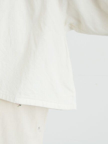 ショートギャザージャケット（オフホワイト/ブラック/ブラウン）｜Samansa Mos2（サマンサ モスモス）通販