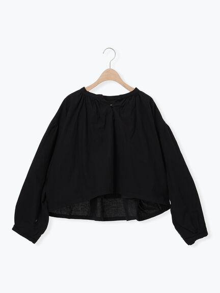 ショートギャザージャケット（オフホワイト/ブラック/ブラウン）｜Samansa Mos2（サマンサ モスモス）通販