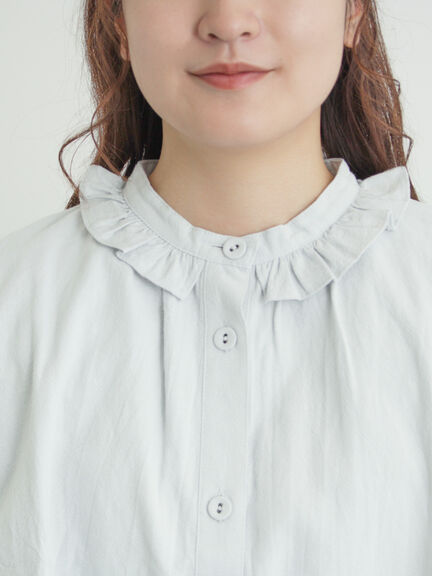 フリル襟ジャケット（オフホワイト/ブラック/サックスブルー/ネイビー）｜Samansa Mos2（サマンサ モスモス）通販