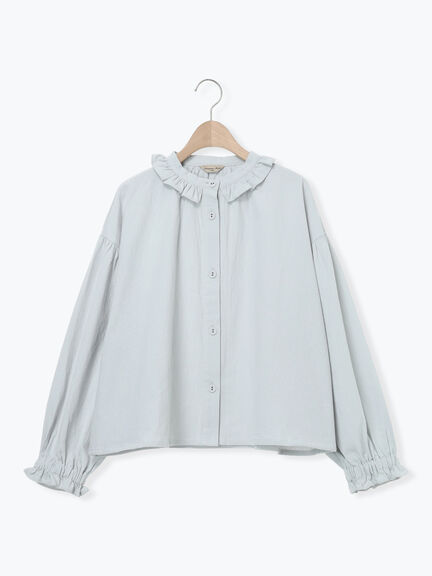 フリル襟ジャケット（オフホワイト/ブラック/サックスブルー/ネイビー）｜Samansa Mos2（サマンサ モスモス）通販