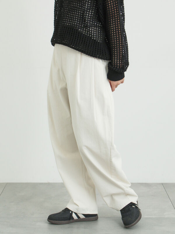 ツータックカーブパンツ（オフホワイト）｜Samansa Mos2（サマンサ モスモス）通販