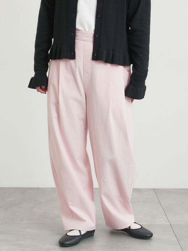 ツータックカーブパンツ（ピンク）｜Samansa Mos2（サマンサ モスモス）通販