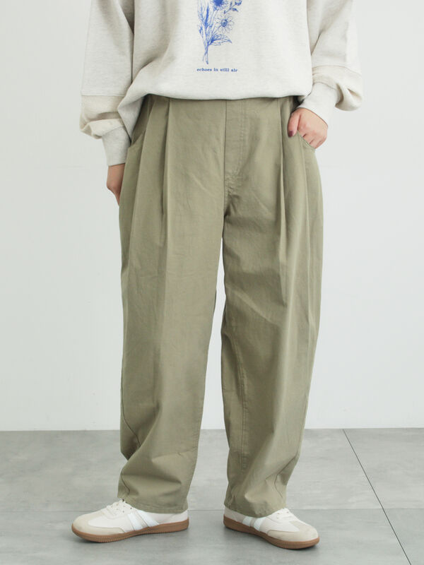 ツータックカーブパンツ（カーキ）｜Samansa Mos2（サマンサ モスモス）通販