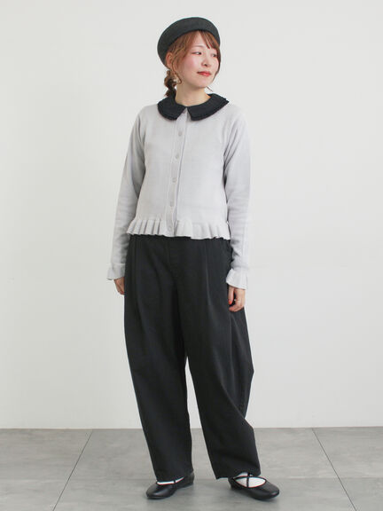 ツータックカーブパンツ（オフホワイト/ブラック/ピンク/カーキ）｜Samansa Mos2（サマンサ モスモス）通販