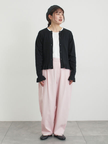 ツータックカーブパンツ（オフホワイト/ブラック/ピンク/カーキ）｜Samansa Mos2（サマンサ モスモス）通販