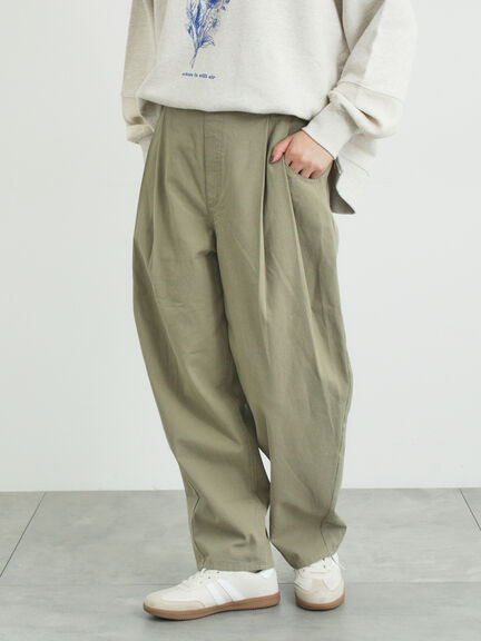 ツータックカーブパンツ（オフホワイト/ブラック/ピンク/カーキ）｜Samansa Mos2（サマンサ モスモス）通販