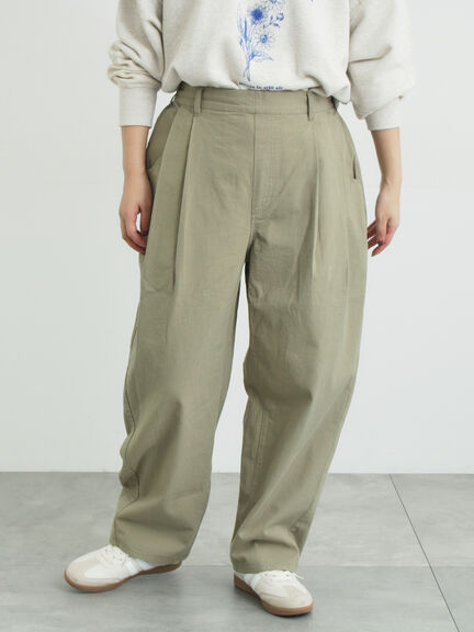 ツータックカーブパンツ（オフホワイト/ブラック/ピンク/カーキ）｜Samansa Mos2（サマンサ モスモス）通販