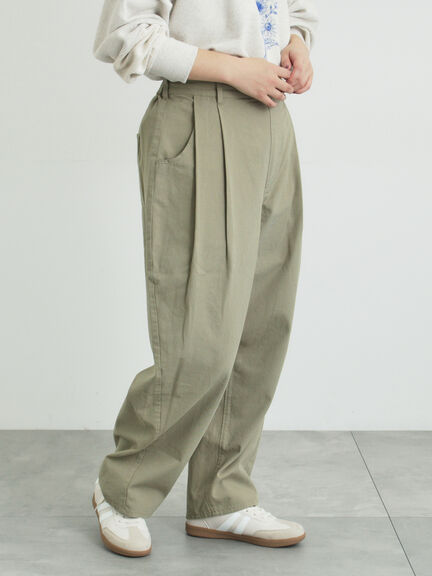 ツータックカーブパンツ（オフホワイト/ブラック/ピンク/カーキ）｜Samansa Mos2（サマンサ モスモス）通販