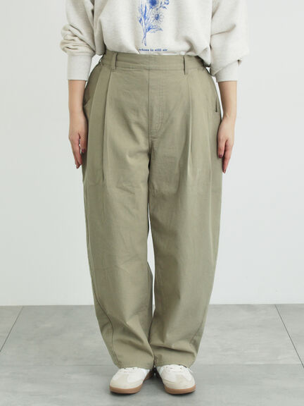 ツータックカーブパンツ（オフホワイト/ブラック/ピンク/カーキ）｜Samansa Mos2（サマンサ モスモス）通販