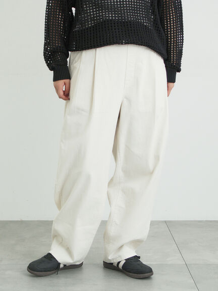 ツータックカーブパンツ（オフホワイト/ブラック/ピンク/カーキ）｜Samansa Mos2（サマンサ モスモス）通販