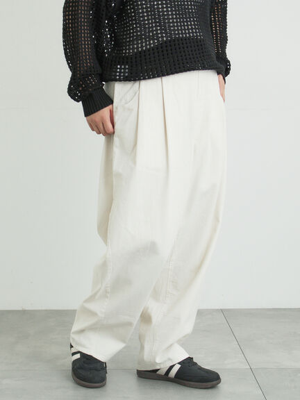 ツータックカーブパンツ（オフホワイト/ブラック/ピンク/カーキ）｜Samansa Mos2（サマンサ モスモス）通販