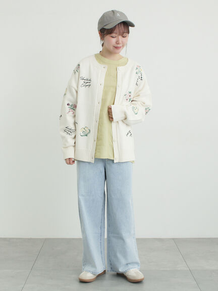 デニムストレートパンツ（チャコールグレー/サックスブルー/ブルー）｜Samansa Mos2（サマンサ モスモス）通販