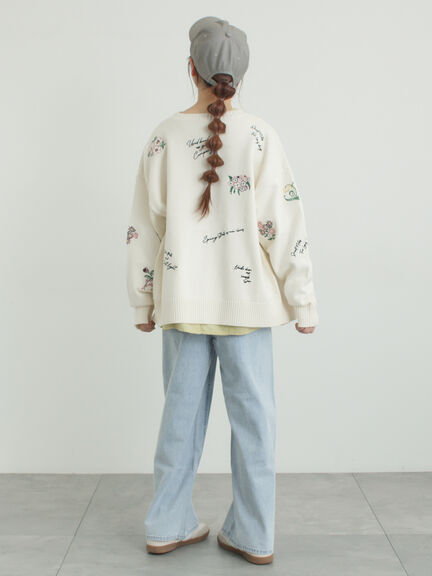 デニムストレートパンツ（チャコールグレー/サックスブルー/ブルー）｜Samansa Mos2（サマンサ モスモス）通販