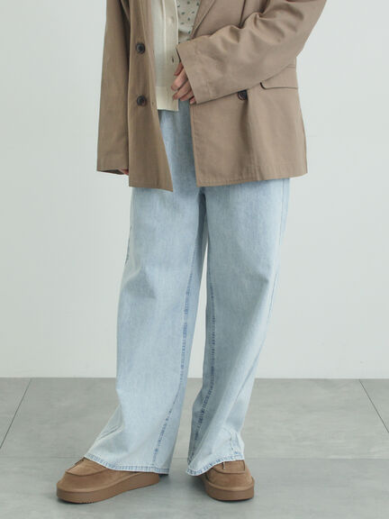 デニムストレートパンツ（チャコールグレー/サックスブルー/ブルー）｜Samansa Mos2（サマンサ モスモス）通販