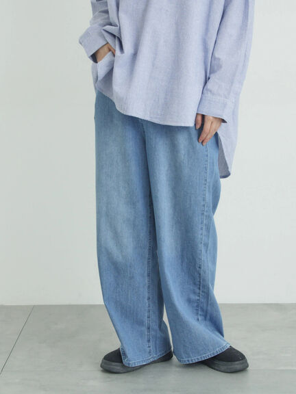 デニムストレートパンツ（チャコールグレー/サックスブルー/ブルー）｜Samansa Mos2（サマンサ モスモス）通販