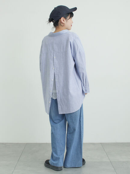 デニムストレートパンツ（チャコールグレー/サックスブルー/ブルー）｜Samansa Mos2（サマンサ モスモス）通販