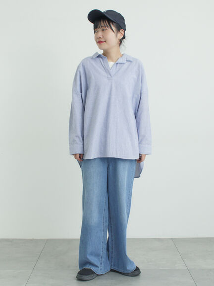 デニムストレートパンツ（チャコールグレー/サックスブルー/ブルー）｜Samansa Mos2（サマンサ モスモス）通販