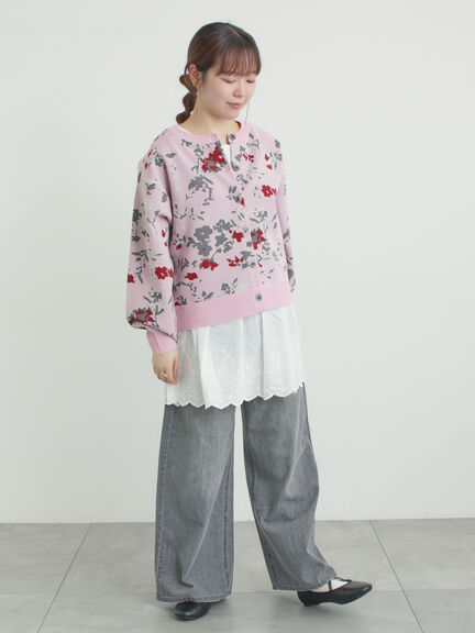 デニムストレートパンツ（チャコールグレー/サックスブルー/ブルー）｜Samansa Mos2（サマンサ モスモス）通販