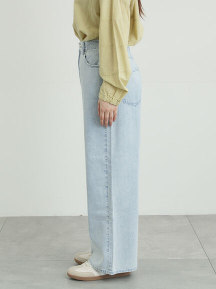 デニムストレートパンツ（チャコールグレー/サックスブルー/ブルー）｜Samansa Mos2（サマンサ モスモス）通販