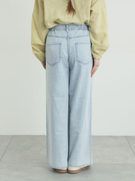 デニムストレートパンツ（チャコールグレー/サックスブルー/ブルー）｜Samansa Mos2（サマンサ モスモス）通販