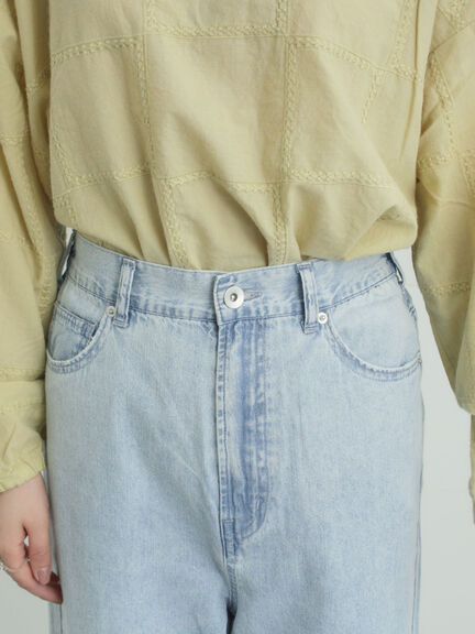 デニムストレートパンツ（チャコールグレー/サックスブルー/ブルー）｜Samansa Mos2（サマンサ モスモス）通販