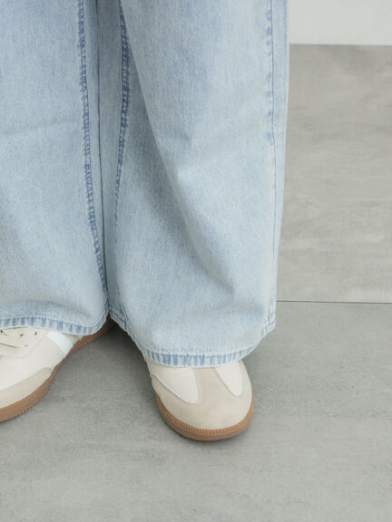 デニムストレートパンツ（チャコールグレー/サックスブルー/ブルー）｜Samansa Mos2（サマンサ モスモス）通販