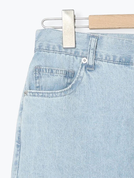 デニムストレートパンツ（チャコールグレー/サックスブルー/ブルー）｜Samansa Mos2（サマンサ モスモス）通販