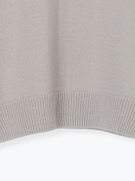 透かし柄切替レースニット（オフホワイト/グレー/ダークブラウン）｜Samansa Mos2（サマンサ モスモス）通販