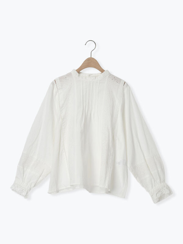 新品＊サマンサモスモス 【Kazumi×SM2】スタンドネックレースブラウス SM2 - 【Kazumi×SamansaMos2】スタンドネックレースブラウスの通販 by