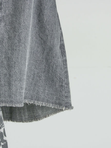 デニムショート丈シャツ（チャコールグレー/サックスブルー/ブルー）｜Samansa Mos2（サマンサ モスモス）通販