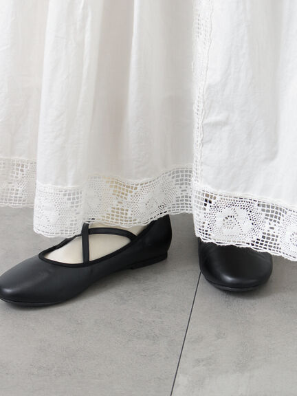 ローズ柄レースギャザースカート（オフホワイト/ブラック/ピンク）｜Samansa Mos2（サマンサ モスモス）通販