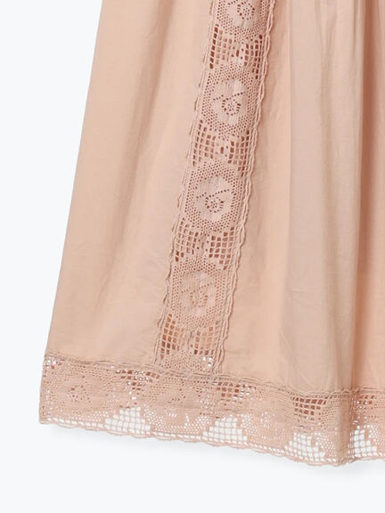 ローズ柄レースギャザースカート（オフホワイト/ブラック/ピンク）｜Samansa Mos2（サマンサ モスモス）通販