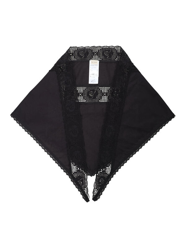 ローズ柄レースストール（ブラック）｜Samansa Mos2（サマンサ モスモス）通販