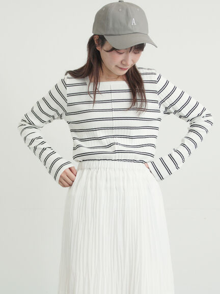 前後2WAY柄アソートカットソー（オフホワイト/ブラック/キナリ）｜Samansa Mos2（サマンサ モスモス）通販