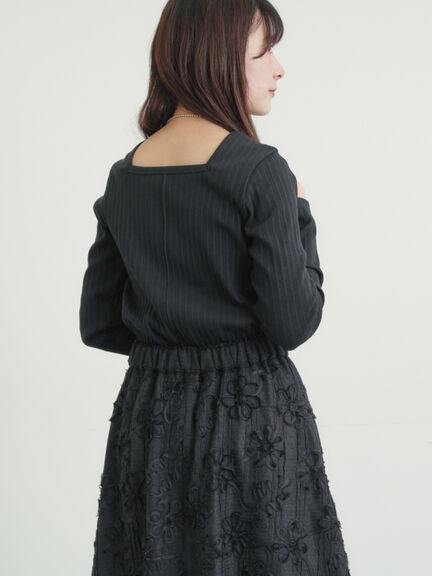 前後2WAY柄アソートカットソー（オフホワイト/ブラック/キナリ）｜Samansa Mos2（サマンサ モスモス）通販