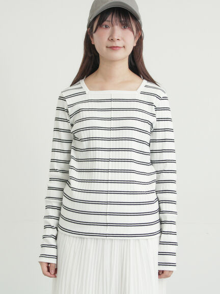 前後2WAY柄アソートカットソー（オフホワイト/ブラック/キナリ）｜Samansa Mos2（サマンサ モスモス）通販