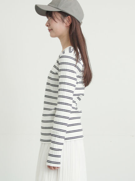 前後2WAY柄アソートカットソー（オフホワイト/ブラック/キナリ）｜Samansa Mos2（サマンサ モスモス）通販