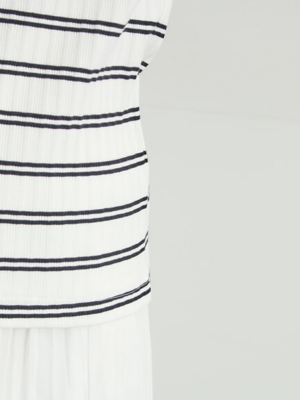 前後2WAY柄アソートカットソー（オフホワイト/ブラック/キナリ）｜Samansa Mos2（サマンサ モスモス）通販