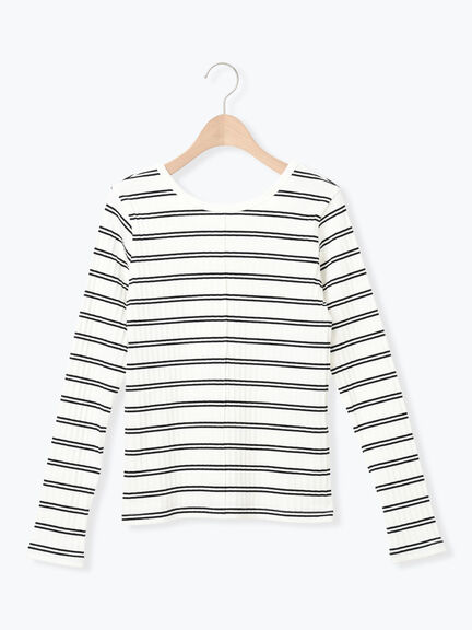 前後2WAY柄アソートカットソー（オフホワイト/ブラック/キナリ）｜Samansa Mos2（サマンサ モスモス）通販