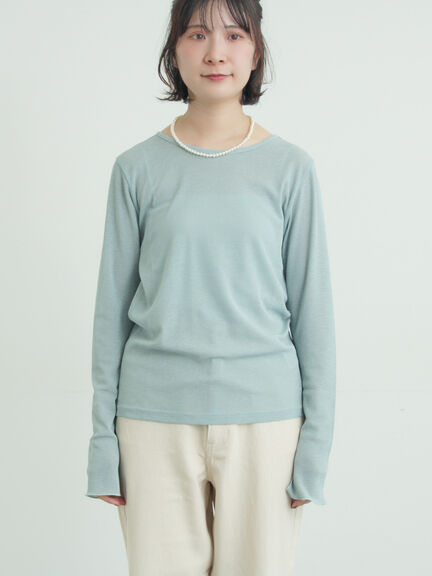 シアーカットソー（オフホワイト/ブラック/ミント）｜Samansa Mos2（サマンサ モスモス）通販