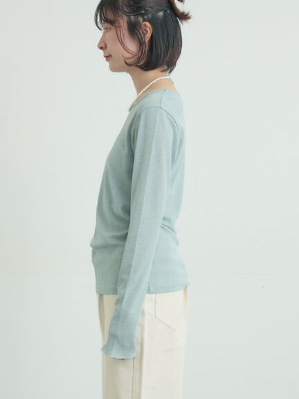 シアーカットソー（オフホワイト/ブラック/ミント）｜Samansa Mos2（サマンサ モスモス）通販